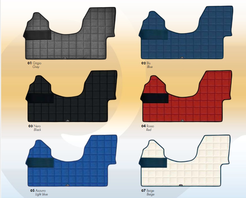 Tappeti Furgone su misura colori truck floor mat BYERNEST