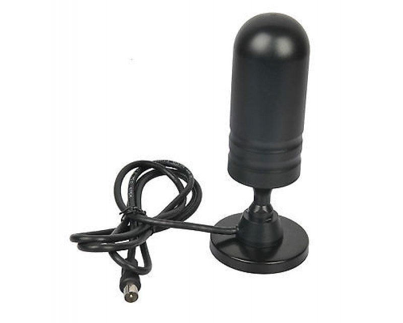 ANTENNA AMPLIFICATA TV DVB T PORTATILE 30 DBI UHF VHF PER AUTO CAMPER TAXI