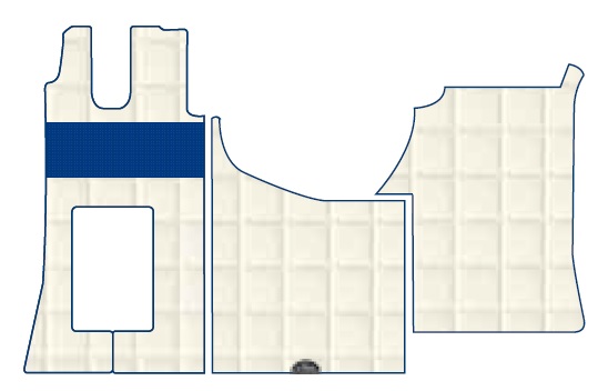 tappeto camion su misura MERCEDES ACTROS GIGA SPACE SOLO STAR CONCEPT MEAC409