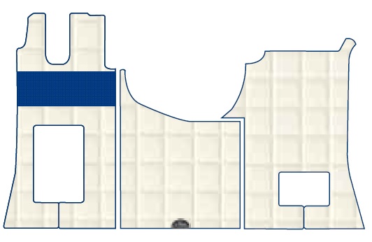 tappeto camion su misura MERCEDES ACTROS GIGA SPACE sedile ripiegabile MEAC408