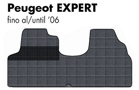 tappeto tappetini pedane furgone unito su misura gomma antiscivolo nuovo new modello peugeot expert del anno 2004 2005 2006 colore grigio nero blu rosso azzurro beige van car