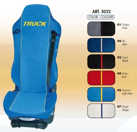 coprisedile su misura per camion universal seat cover covers truck daf iiveco man mercedes renault scania volvo nero blu grigio rosso blu chiaro panna by ernest XTYPE EXTREME