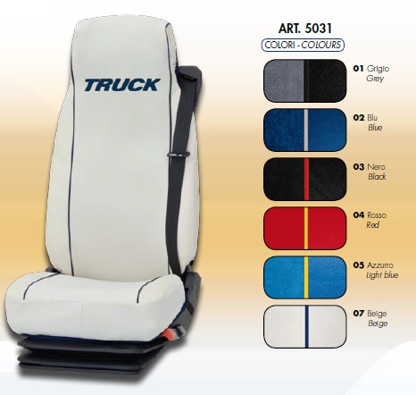 coprisedile su misura per camion universal seat cover covers truck daf iveco man mercedes renault scania volvo nero blu grigio rosso blu chiaro panna by ernest CARGO EXTREME